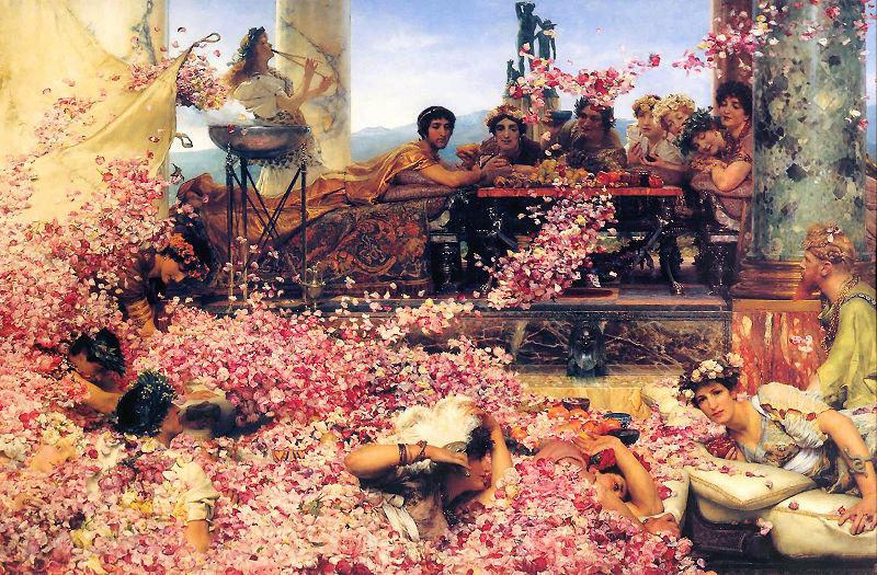 Laura Theresa Alma-Tadema Roses of Heliogabalus France oil painting art